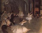 Rehearsal on the stage Edgar Degas
